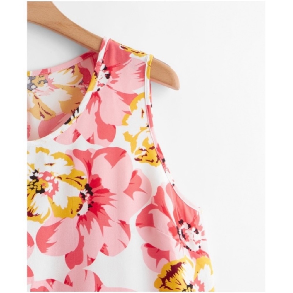 Floral Casual Sleeveless Shift Dress - Picture 5 of 9